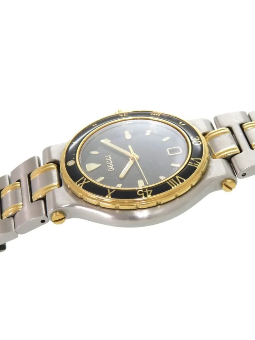 Gucci SS Gray Gold Silver Quartz Watch